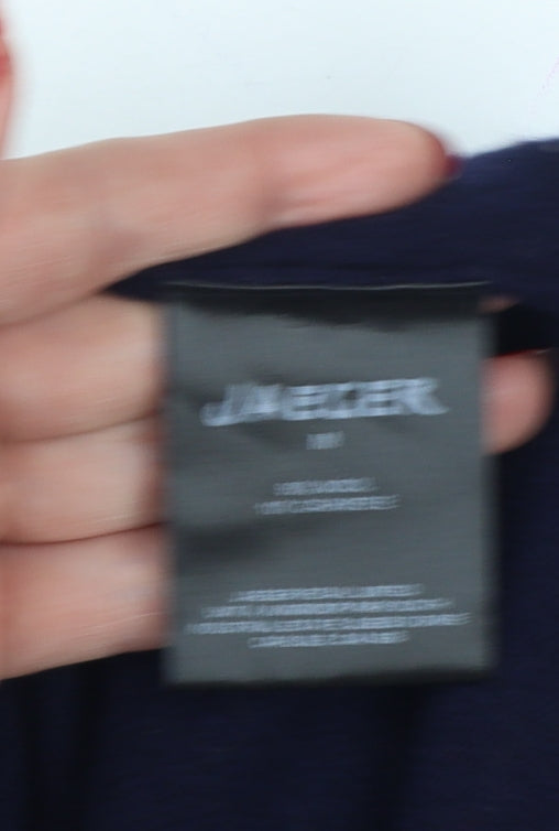 Jaeger Men's Blue M Wool Cashmere V-Neck Pullover Jumper