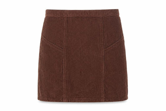 ASOS Design Women Brown UK 10 Corduroy Mini Pencil Skirt Pockets