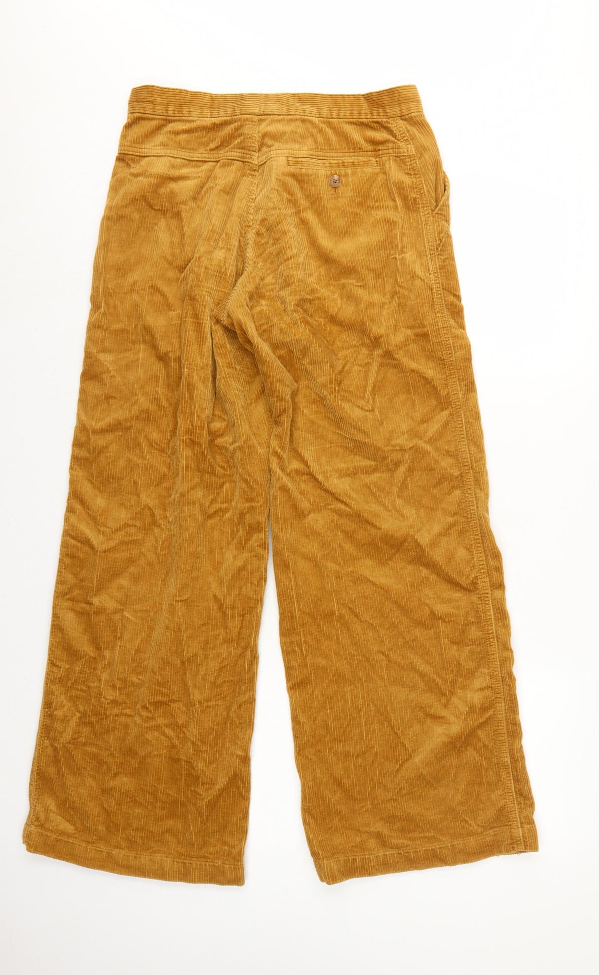 Uniqlo Women Brown UK 8 Wide-Leg Corduroy High Rise Trousers