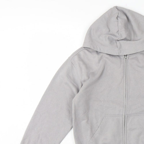 H&M Divided Women’s Grey XS Full Zip Hooded Fleece Hoodie