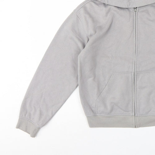 H&M Divided Women’s Grey XS Full Zip Hooded Fleece Hoodie