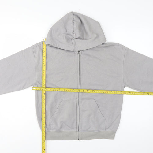 H&M Divided Women’s Grey XS Full Zip Hooded Fleece Hoodie