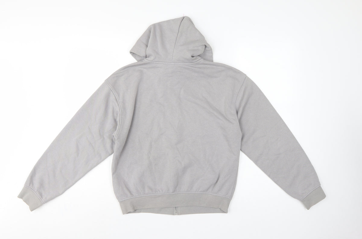 H&M Divided Women’s Grey XS Full Zip Hooded Fleece Hoodie