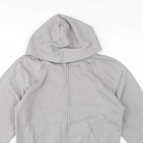 H&M Divided Women’s Grey XS Full Zip Hooded Fleece Hoodie