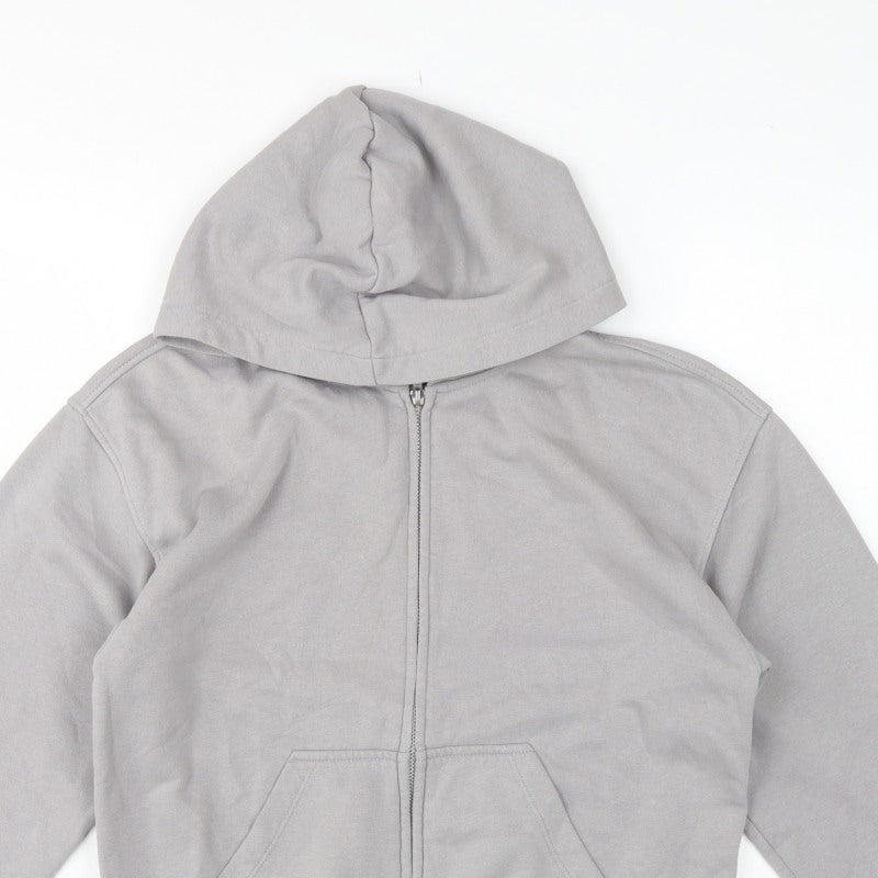H&M Divided Women’s Grey XS Full Zip Hooded Fleece Hoodie