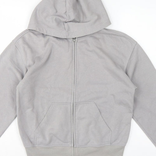 H&M Divided Women’s Grey XS Full Zip Hooded Fleece Hoodie