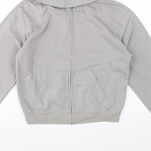 H&M Divided Women’s Grey XS Full Zip Hooded Fleece Hoodie