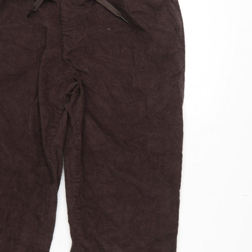 New Look Unisex Brown Corduroy Jogger Trousers XL Cotton