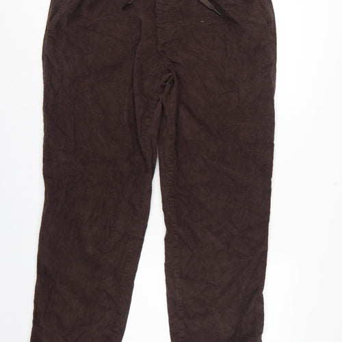 New Look Unisex Brown Corduroy Jogger Trousers XL Cotton