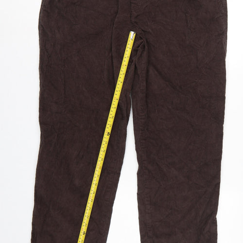 New Look Unisex Brown Corduroy Jogger Trousers XL Cotton
