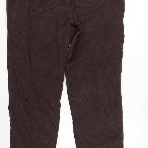New Look Unisex Brown Corduroy Jogger Trousers XL Cotton