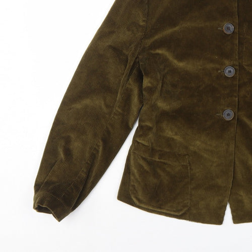 Gallego Desportes Women’s Brown L Corduroy Button Jacket