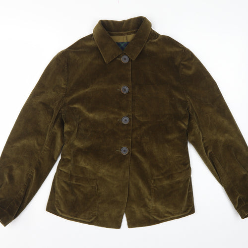Gallego Desportes Women’s Brown L Corduroy Button Jacket