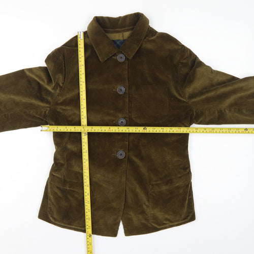 Gallego Desportes Women’s Brown L Corduroy Button Jacket