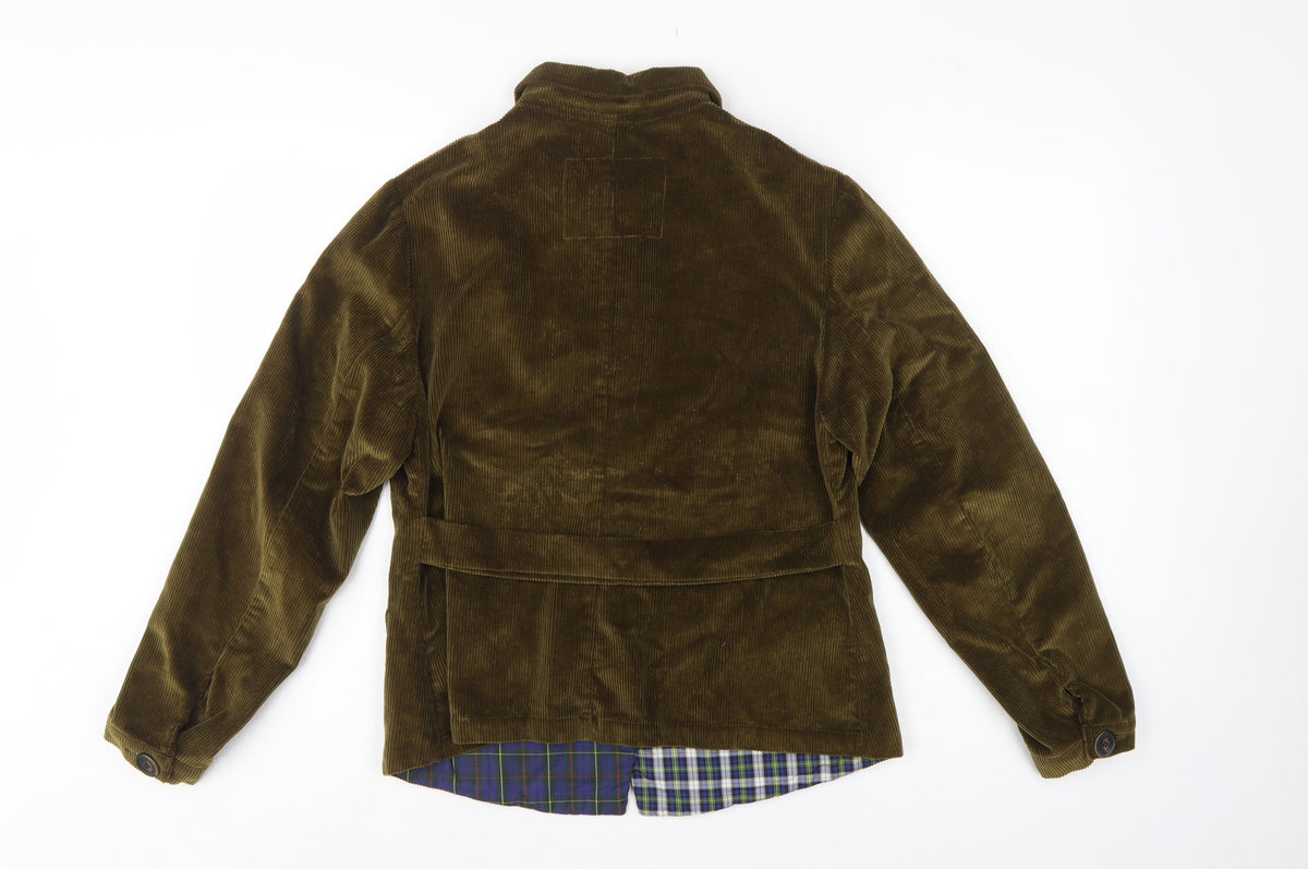 Gallego Desportes Women’s Brown L Corduroy Button Jacket