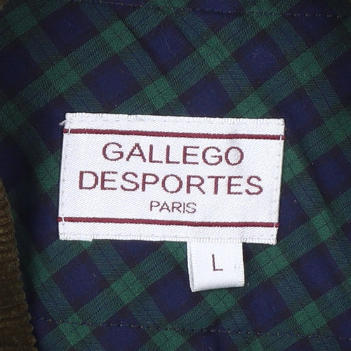 Gallego Desportes Women’s Brown L Corduroy Button Jacket