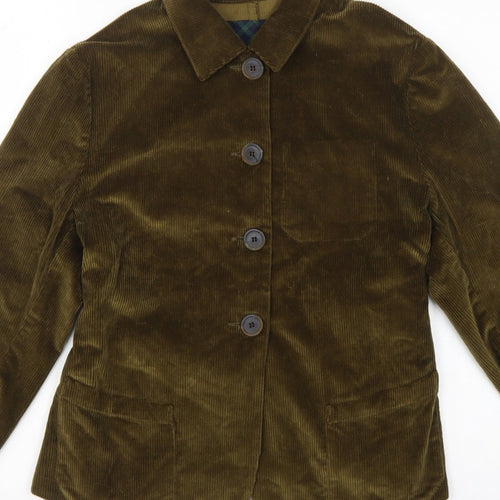 Gallego Desportes Women’s Brown L Corduroy Button Jacket