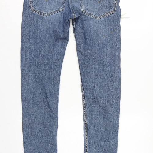 Levi's Men's Blue W30 519 Slim Straight Distressed Jeans