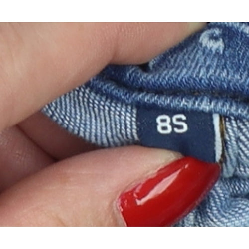 Crew Clothing Company Women’s Blue Skinny Jeans UK 8S Stretch Denim