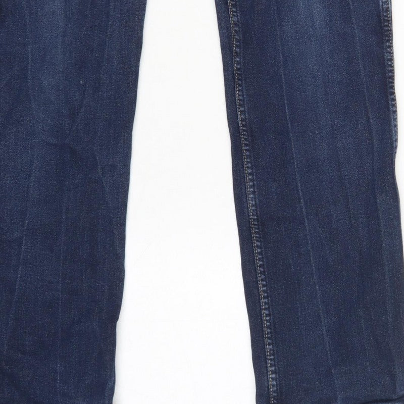 Wrangler Men’s Blue W34 L32 Regular Fit Straight Denim Jeans