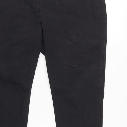 Marks & Spencer Women Black UK 18 Short High Rise Slim Jeggings