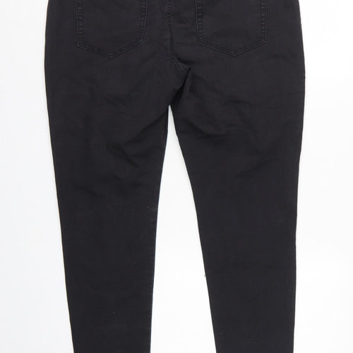 Marks & Spencer Women Black UK 18 Short High Rise Slim Jeggings