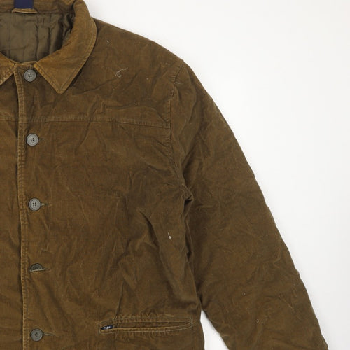 Cotton Traders Men's Brown XL Corduroy Lined Basic Jacket