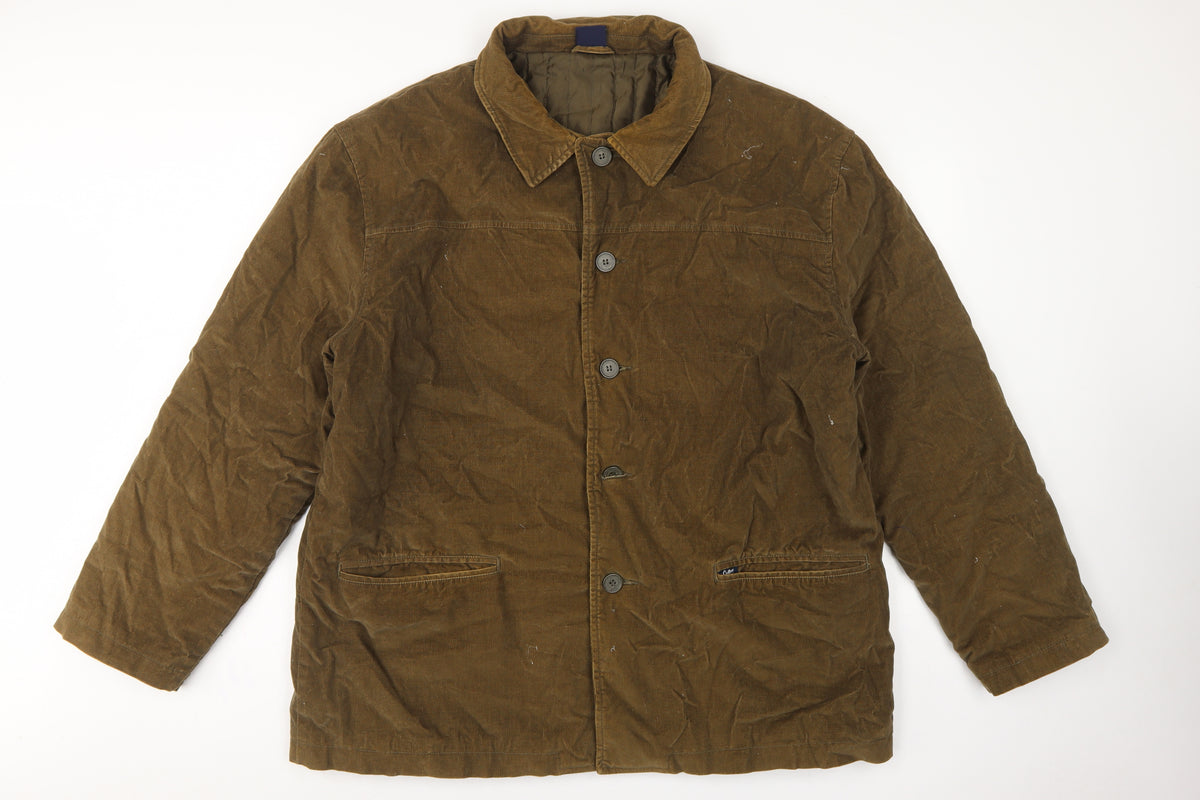 Cotton Traders Men's Brown XL Corduroy Lined Basic Jacket