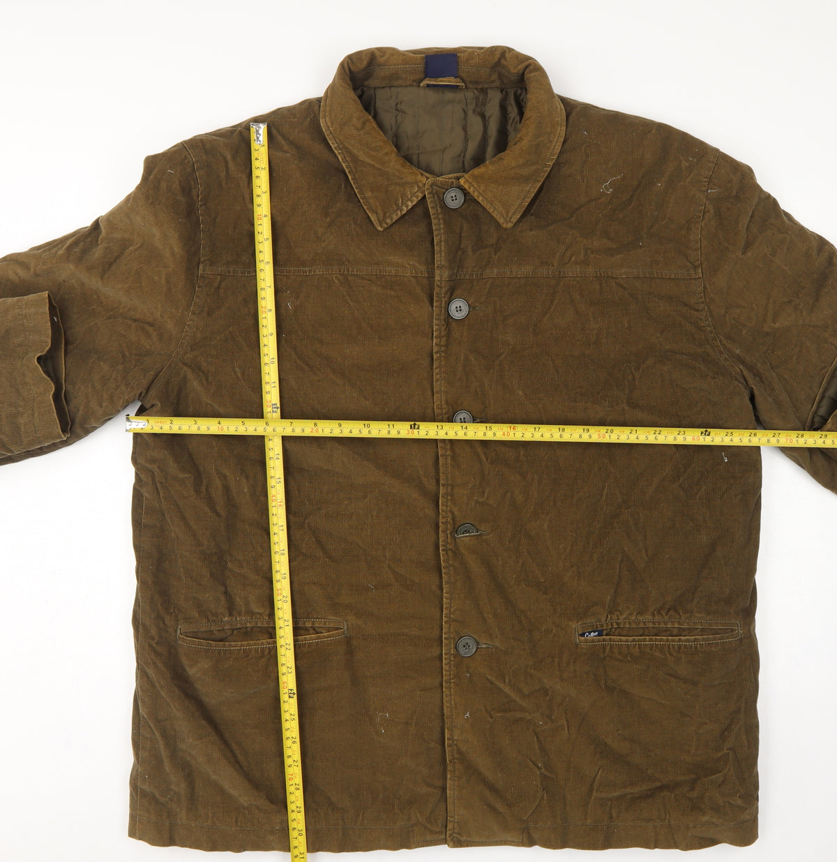 Cotton Traders Men's Brown XL Corduroy Lined Basic Jacket