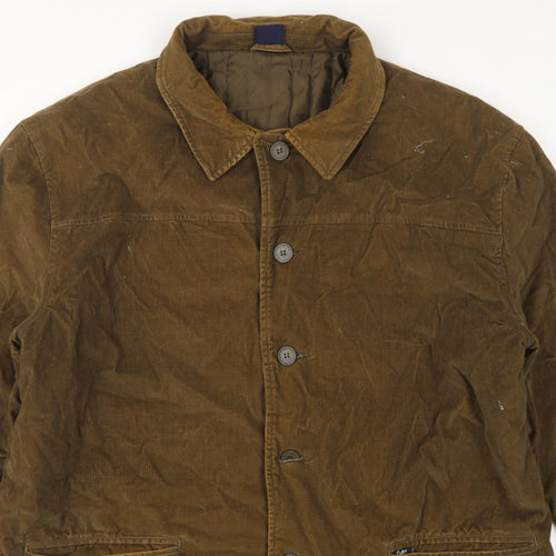 Cotton Traders Men's Brown XL Corduroy Lined Basic Jacket
