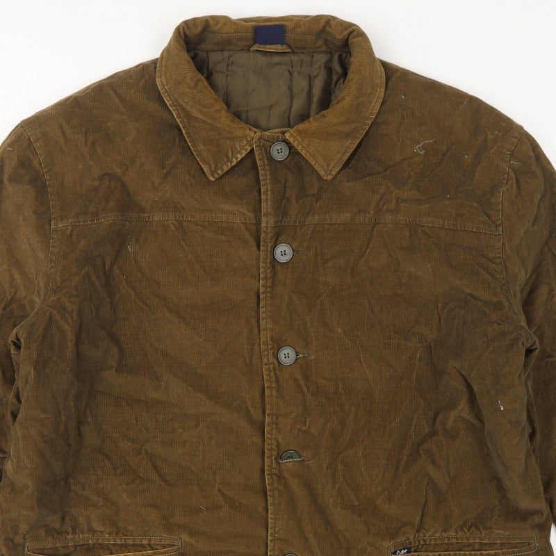 Cotton Traders Men's Brown XL Corduroy Lined Basic Jacket