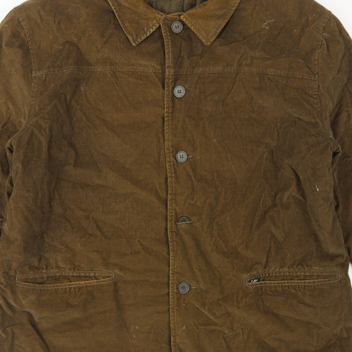 Cotton Traders Men's Brown XL Corduroy Lined Basic Jacket