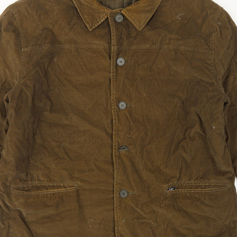 Cotton Traders Men's Brown XL Corduroy Lined Basic Jacket