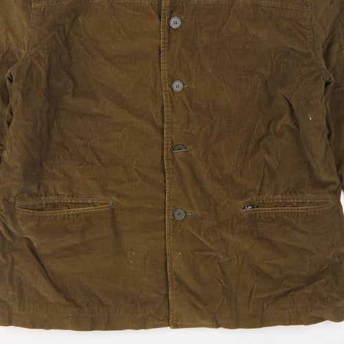 Cotton Traders Men's Brown XL Corduroy Lined Basic Jacket