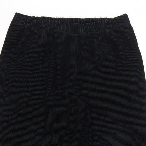 Orvis Women’s Black Size 12 Cotton Corduroy Elastic Waist Tapered Trousers