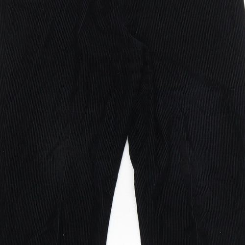 Orvis Women’s Black Size 12 Cotton Corduroy Elastic Waist Tapered Trousers