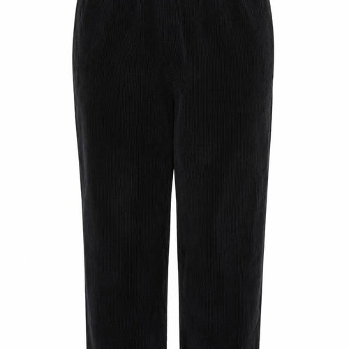 Orvis Women’s Black Size 12 Cotton Corduroy Elastic Waist Tapered Trousers