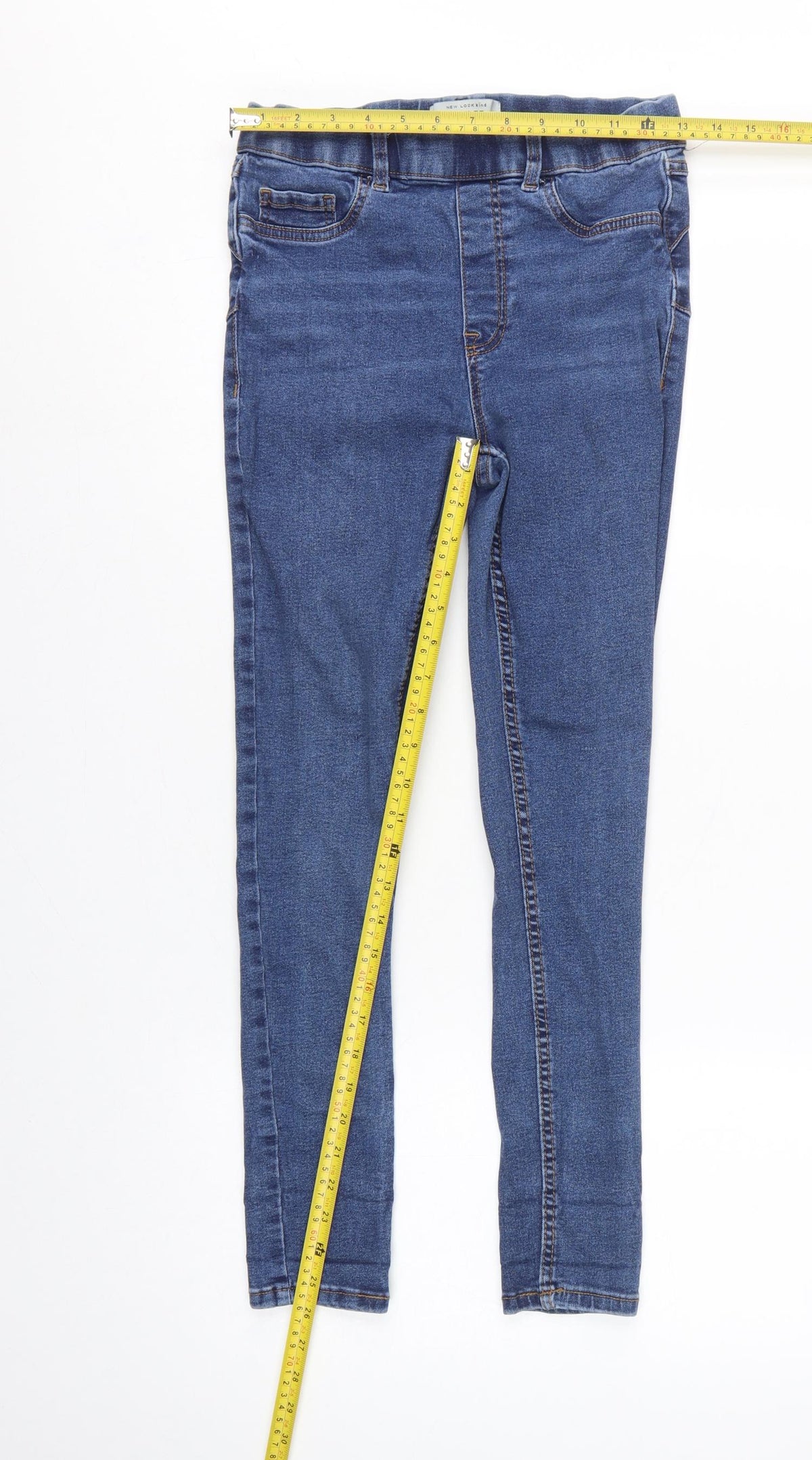 New Look Emilee Women’s Blue UK 12 Skinny Stretch Denim Jeggings
