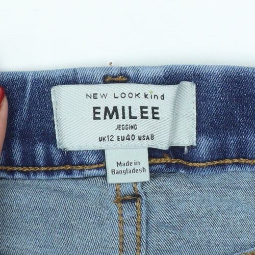 New Look Emilee Women’s Blue UK 12 Skinny Stretch Denim Jeggings