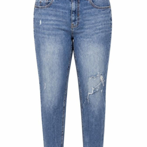 Zara Women Blue UK 14 Skinny Distressed Stretch Denim Jeans