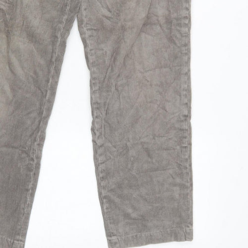 Uniqlo Men's Grey Corduroy Chino Trousers M 30in Regular Tapered