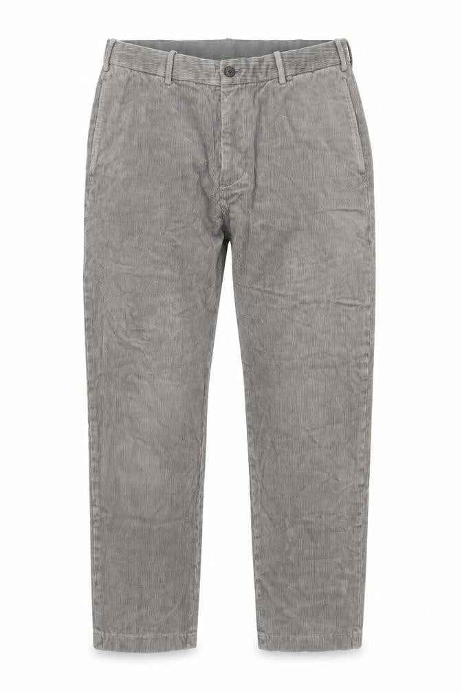 Uniqlo Men's Grey Corduroy Chino Trousers M 30in Regular Tapered