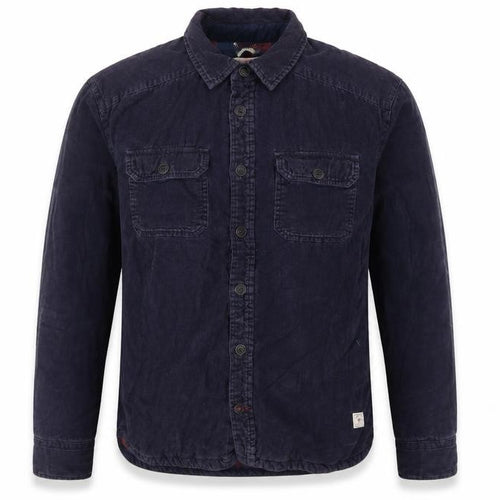 Fat Face Men's Blue M Corduroy Lined Basic Jacket Button-Up