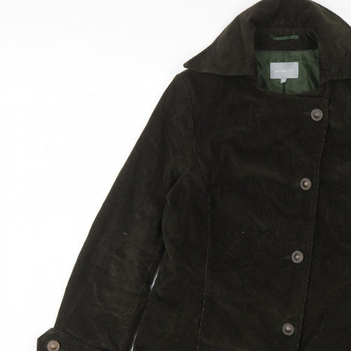 Per Una Women’s Brown UK 14 Corduroy Mid-Length Button Coat