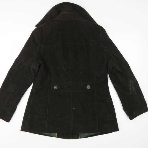 Per Una Women’s Brown UK 14 Corduroy Mid-Length Button Coat