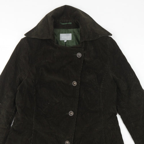 Per Una Women’s Brown UK 14 Corduroy Mid-Length Button Coat