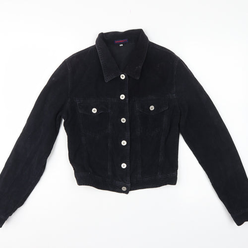 Hamnett Women’s Black S Corduroy Button-Up Basic Jacket