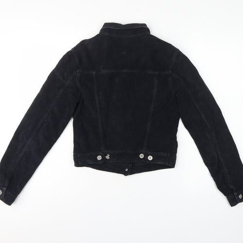 Hamnett Women’s Black S Corduroy Button-Up Basic Jacket