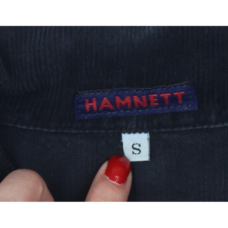 Hamnett Women’s Black S Corduroy Button-Up Basic Jacket