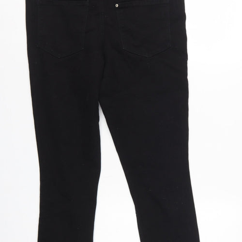 H&M Mama Women Black UK 14 Super Skinny High Rise Maternity Jeans